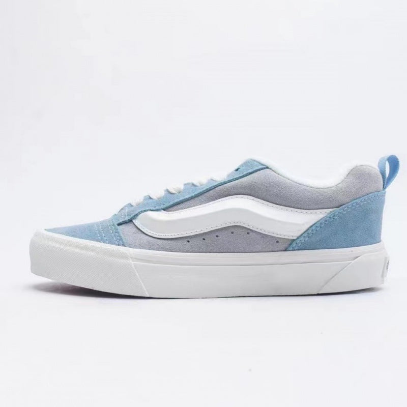 Vans KnuSkool Suede Retro Skate Shoes with Big Logo
