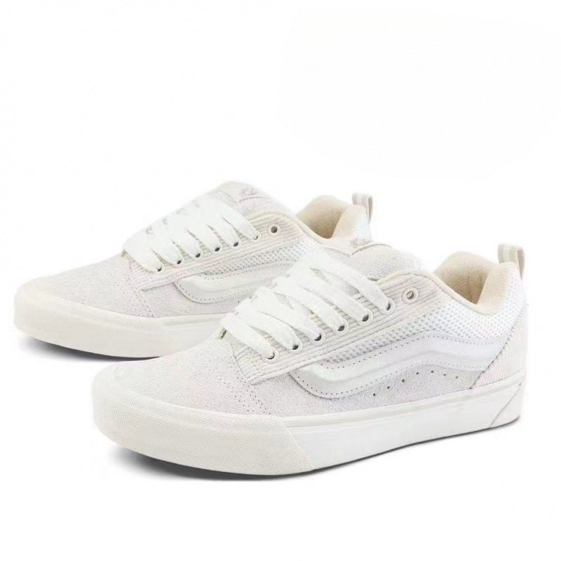 Vans KnuSkool Suede Retro Skate Shoes with Big Logo
