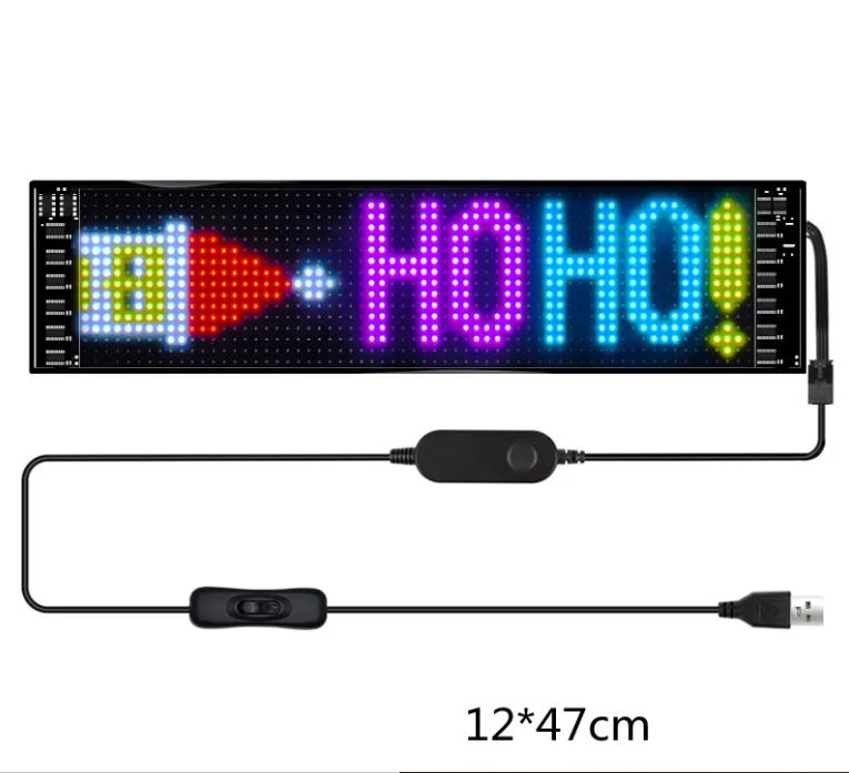 Programmable Car LED Sign | Full-Color Ultra-Thin Display