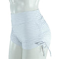 Fashionable Solid Color High-Waisted Workout Shorts