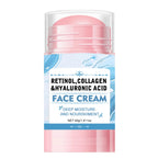 Face Balm Stick Retinol Collagen Hydrating Moisturizer Stick with Hyaluronic Acid Face Cream for Women and Men Reduces Wrinkles & Enhances Elasticity Softer Smoother Skin1.41 Oz