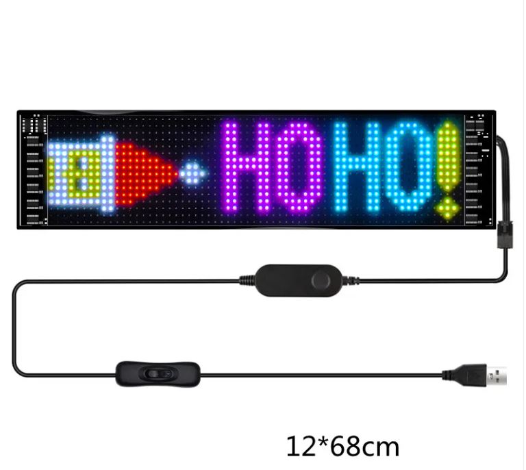 Programmable Car LED Sign | Full-Color Ultra-Thin Display