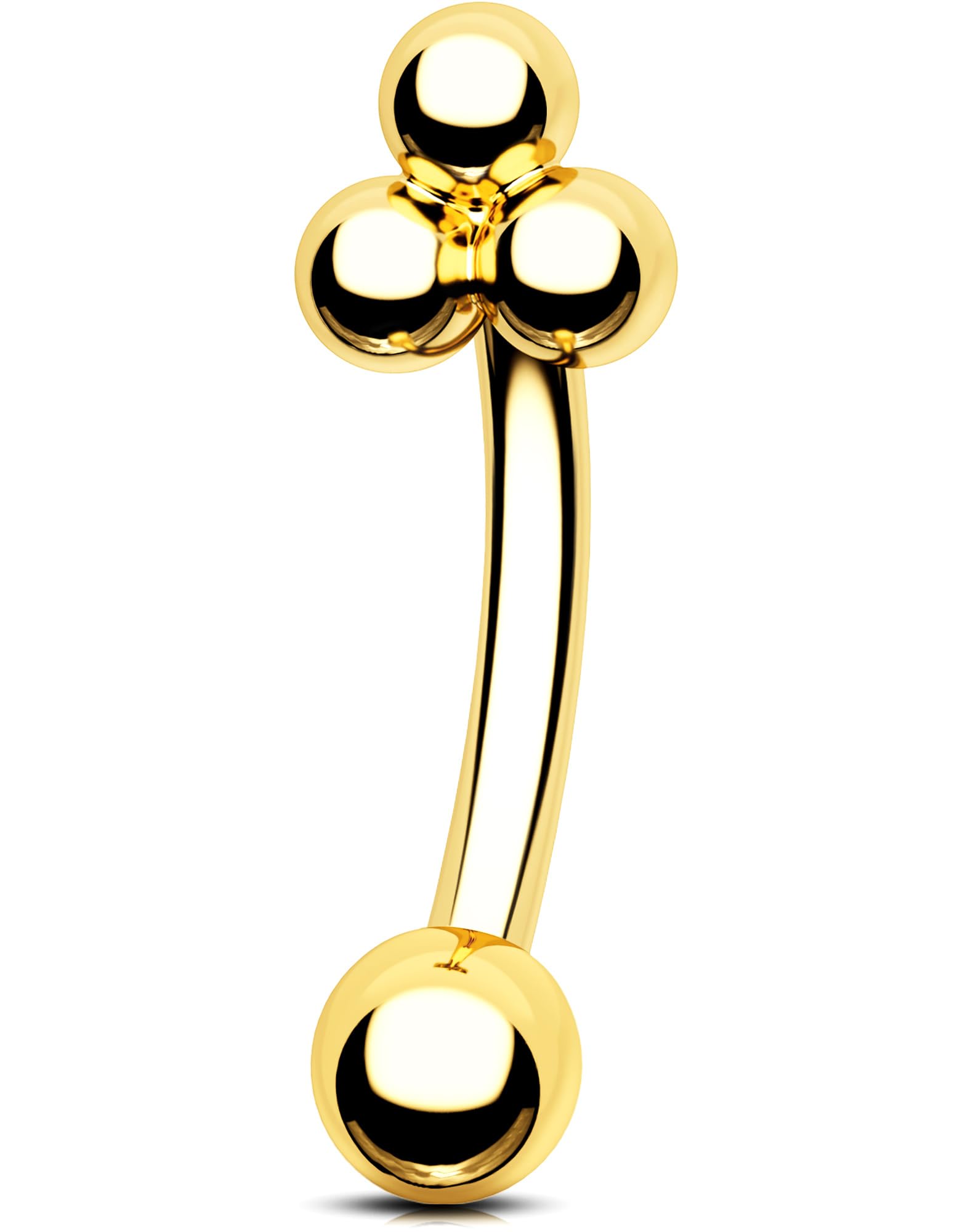 Gold Curved Barbell