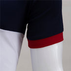 New Summer Short Sleeve Polo with Color Block Design