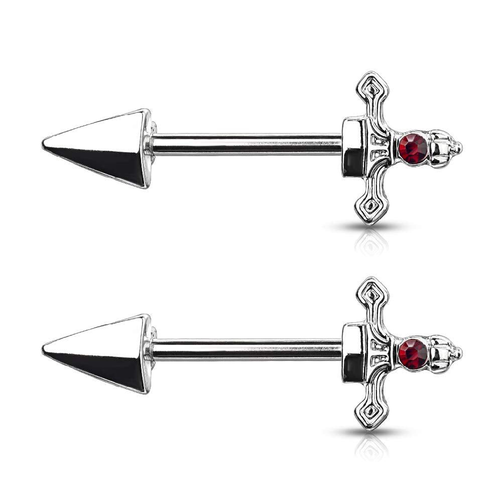 Red Gem Dagger Barbells