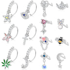 Dangle Nose Ring Set