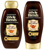 Garnier Whole Blends Haircare - Ginger Recovery - Strengthening Shampoo & Conditioner Set - Net Wt. 12.5 FL OZ (370 mL) Per Bottle - One Set