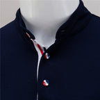 New Summer Short Sleeve Polo with Color Block Design