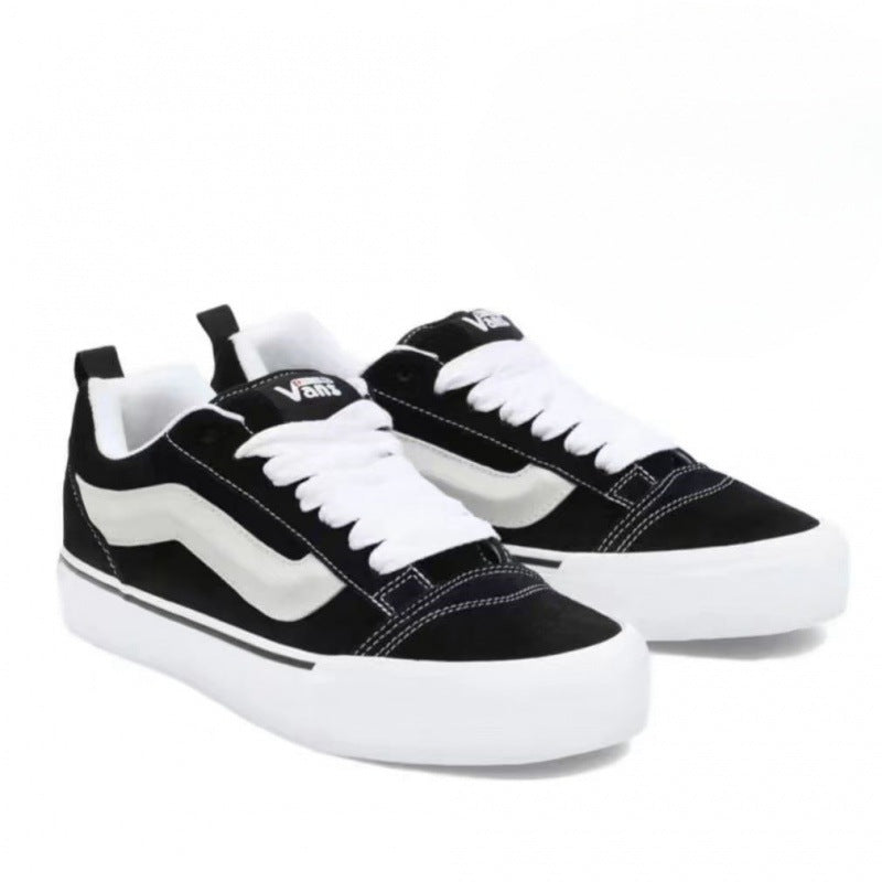 Vans KnuSkool Suede Retro Skate Shoes with Big Logo