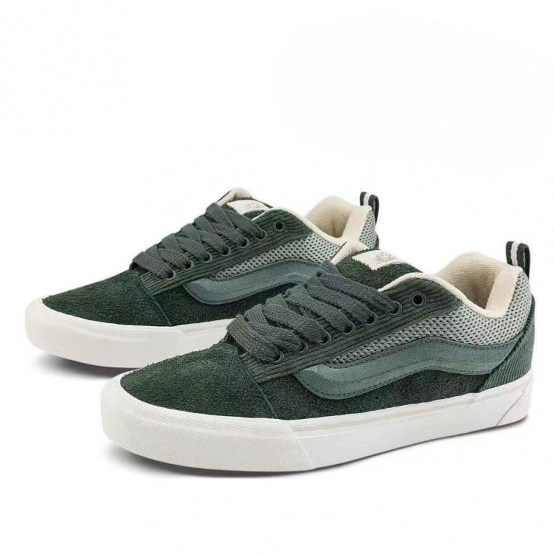 Vans KnuSkool Suede Retro Skate Shoes with Big Logo
