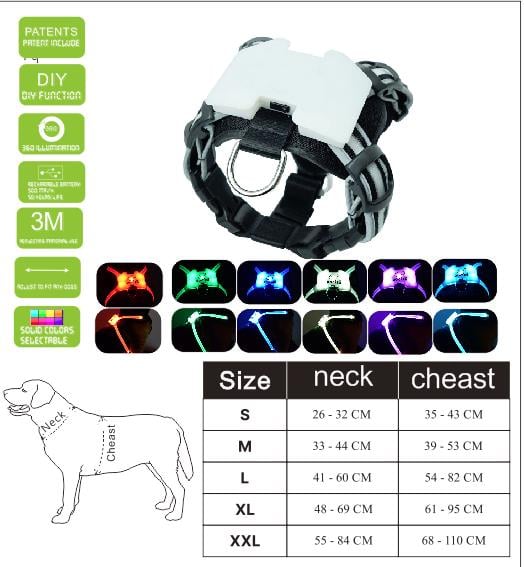 LED Dog Glow Collar