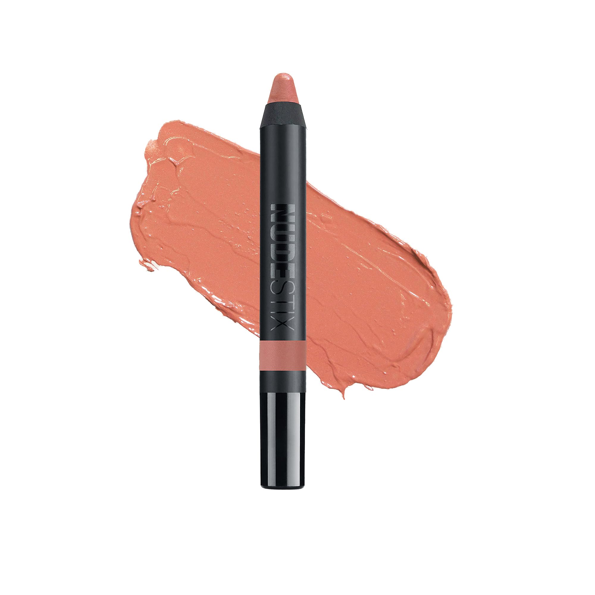 Nudestix Gel Color Lip + Cheek Balm Creamy Sheer Tinted Lip Gloss + Lip Liner + Cheek Blush Multi Use Makeup Pencil Stick Hydrating High Shine Tint Shade: Ally 0.10 oz (2.8 g)