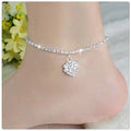 Crystal Heart Anklet