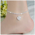 Crystal Heart Anklet
