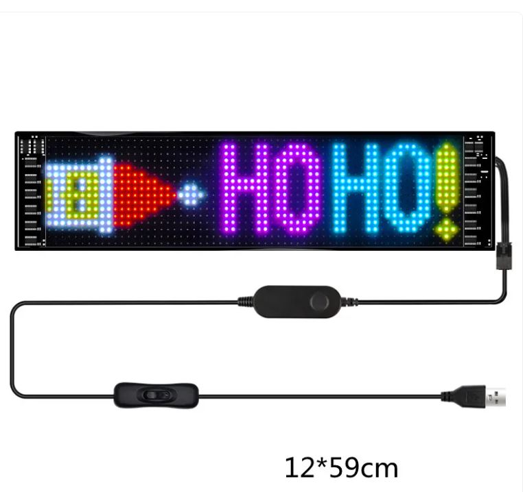 Programmable Car LED Sign | Full-Color Ultra-Thin Display