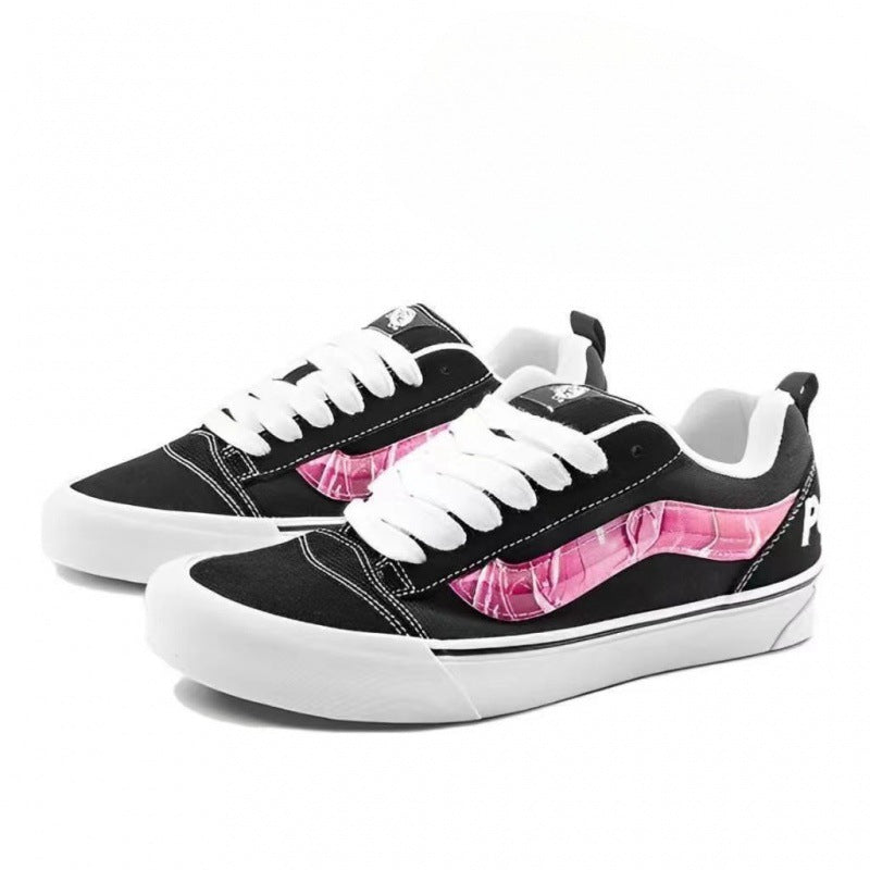 Vans KnuSkool Suede Retro Skate Shoes with Big Logo