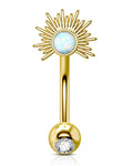Gold Opal Sun Rook