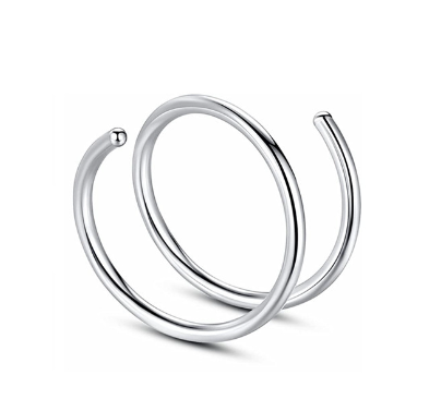 Spiral Double Nose Stud