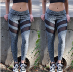 Mesh Panel Athletic Leggings for Activewear
