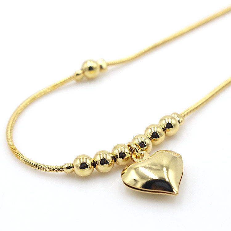 Golden Heart Anklet