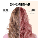 oVertone Cotton Candy Pink Color Depositing Treatment Mask - No Bleach, No Damage